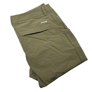 Peak Performance Amity Pants Women M Khaki Tan Hiking Camping Quick Dry UPF 50